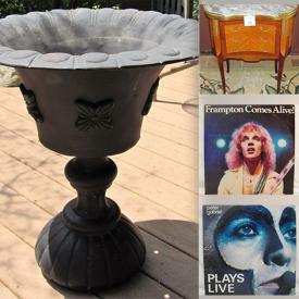 MaxSold Auction: This online auction includes furniture such as tables, carved hall mirror, 125th anniversary CNE poster, Lego NBA poster and other posters, vintage sixties magazines, cassette tapes, vinyl records featuring Bob Dylan, The Moody Blues, ZZ Top, Frank Zappa and more, Pyrex, servingware, Schumann Bavarian ashtrays, Royal Crown Derby, Royal Doulton, Royal Albert and other china, vases, advertising tins, barware, Coca Cola memorabilia, sculptures and much more!